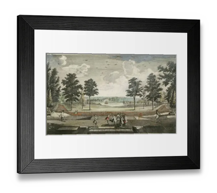 Framed Print : Gardens / Couples Meet 18C Framed Print : Gardens / Couples Meet 18C