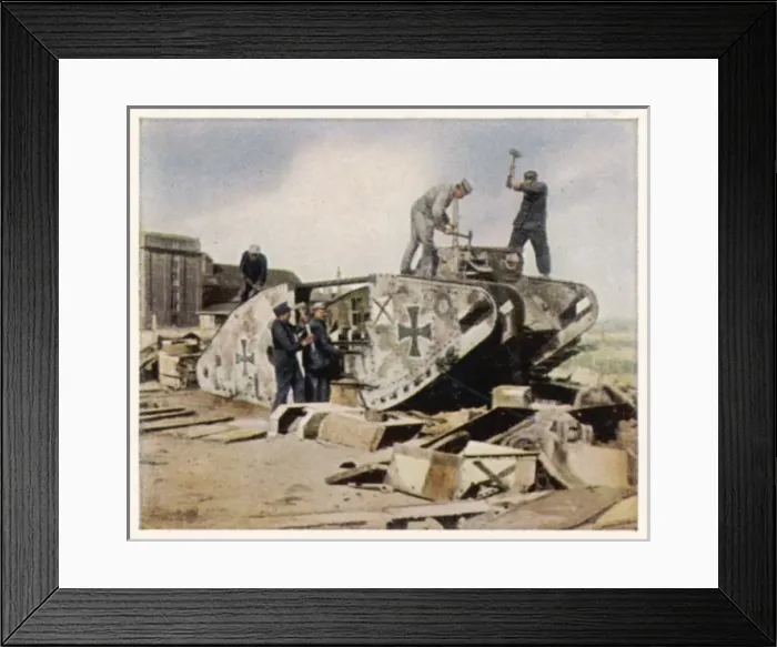 Framed Print : German Tanks Recycled Framed Print : German Tanks Recycled
