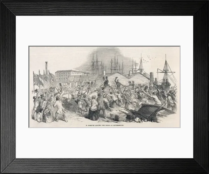 Framed Print : Lajos Kossuth / 1851 Visit Framed Print : Lajos Kossuth / 1851 Visit