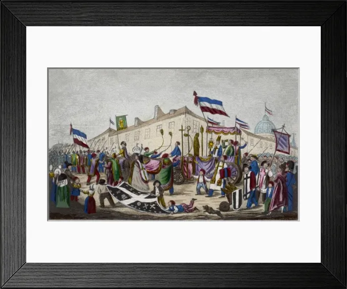 Framed Print : French Rev Loot Churches Framed Print : French Rev Loot Churches