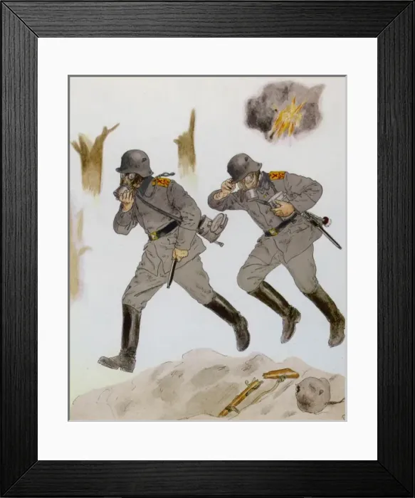 Framed Print : Ww1 / Gas / Wurttemberg Framed Print : Ww1 / Gas / Wurttemberg