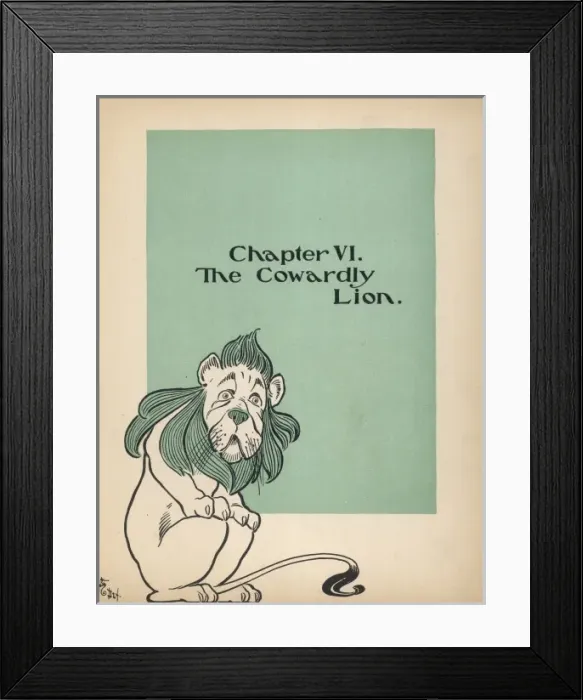 Framed Print : Wizatd of Oz / Lion Framed Print : Wizatd of Oz / Lion