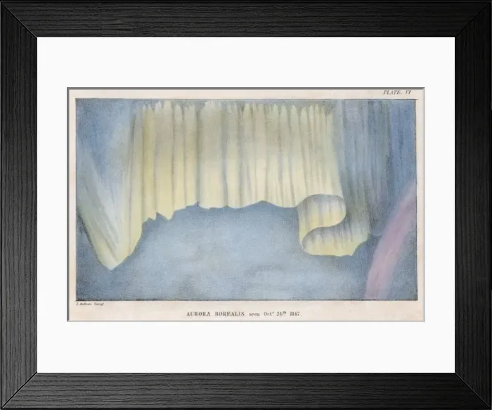 Framed Print : Aurora Borealis 1847 Framed Print : Aurora Borealis 1847