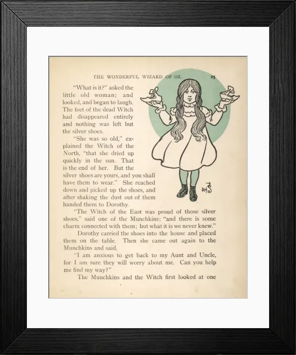 Framed Print : Wizard of Oz / Shoes Framed Print : Wizard of Oz / Shoes