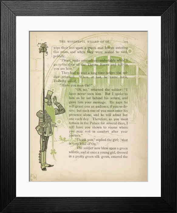 Framed Print : Wizard of Oz  /  Soldier