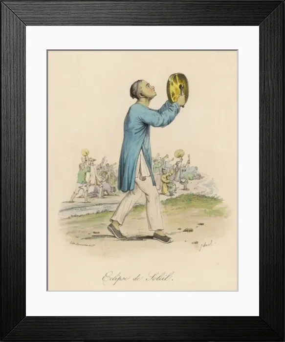 Framed Print : Chinese Eclipse Ceremony Framed Print : Chinese Eclipse Ceremony