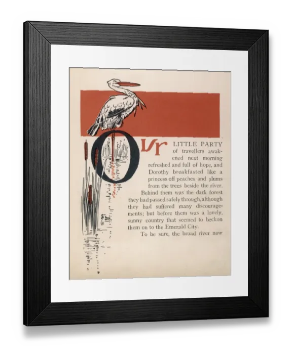 Framed Print : Wizard of Oz / Stork Framed Print : Wizard of Oz / Stork