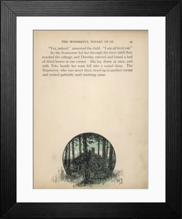 Framed Print : Wizard of Oz / Hut Framed Print : Wizard of Oz / Hut