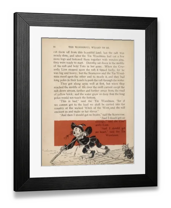 Framed Print : Wizard of Oz / The Raft Framed Print : Wizard of Oz / The Raft