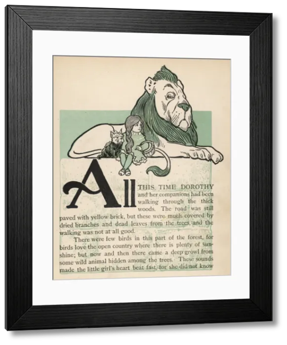 Framed Print : Wizard of Oz / Lion Framed Print : Wizard of Oz / Lion