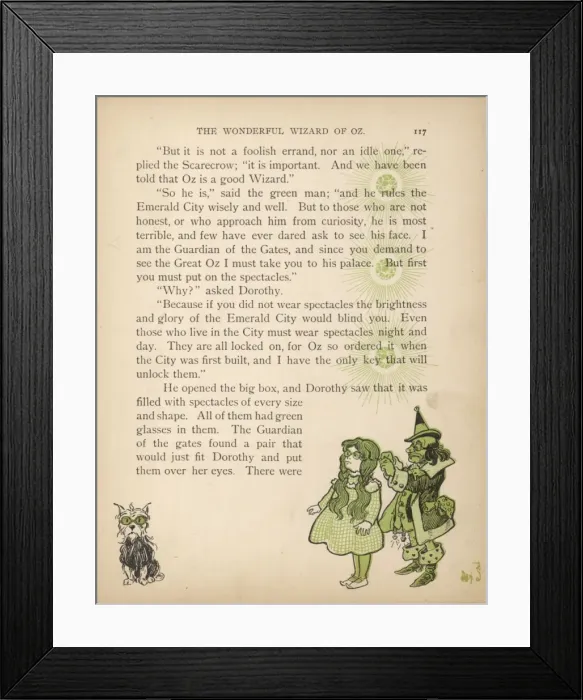 Framed Print : Wizard of Oz / Guardian Framed Print : Wizard of Oz / Guardian