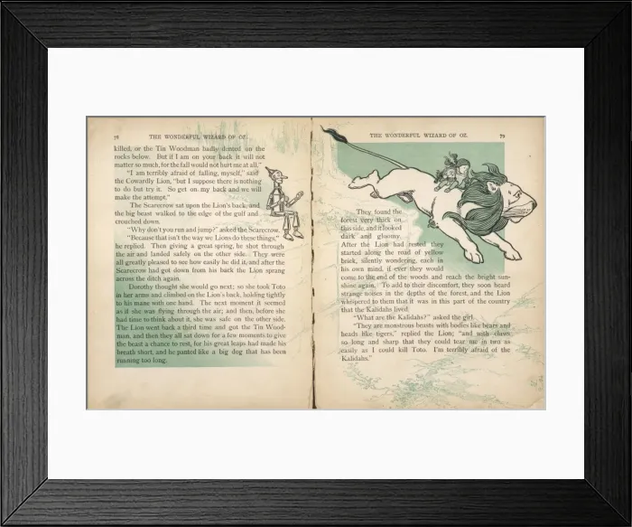 Framed Print : Wizard of Oz / Characters Framed Print : Wizard of Oz / Characters