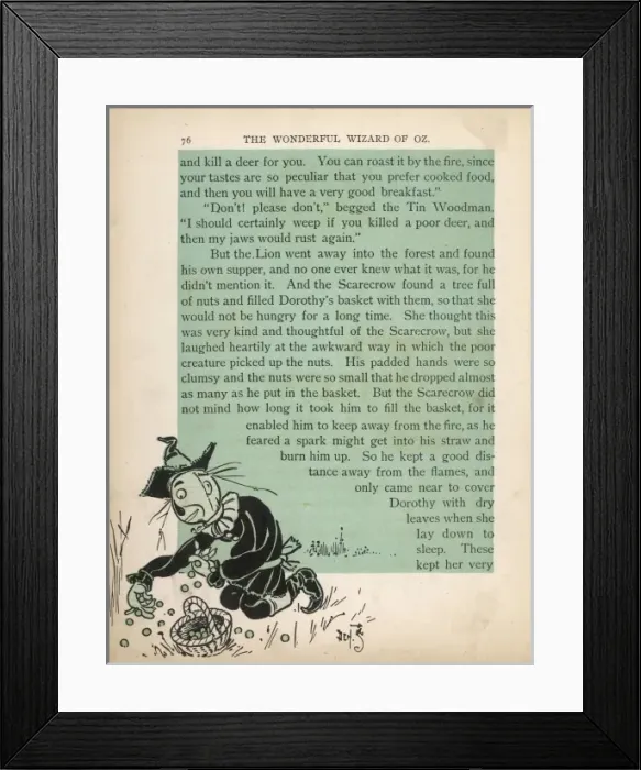 Framed Print : Wizard of Oz / Scarecrow Framed Print : Wizard of Oz / Scarecrow