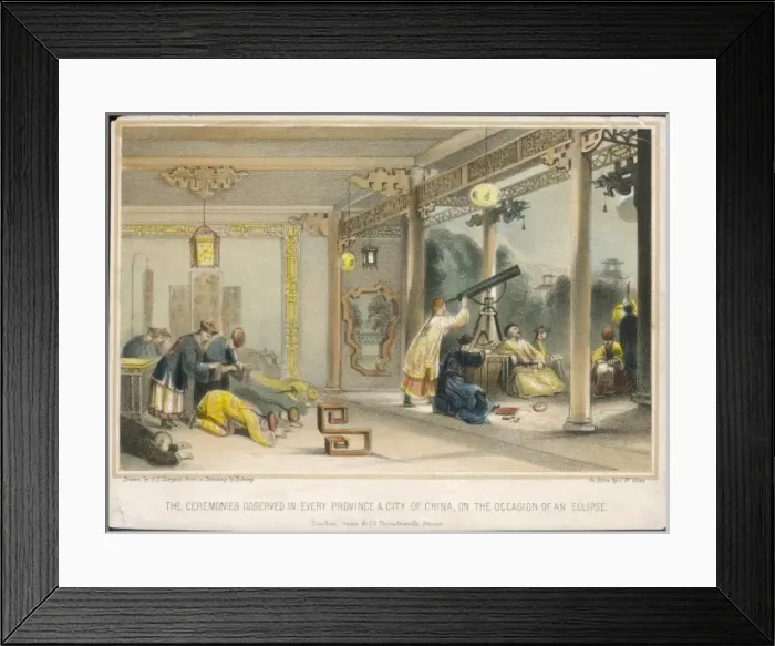 Framed Print : Chinese Eclipse Ceremony Framed Print : Chinese Eclipse Ceremony