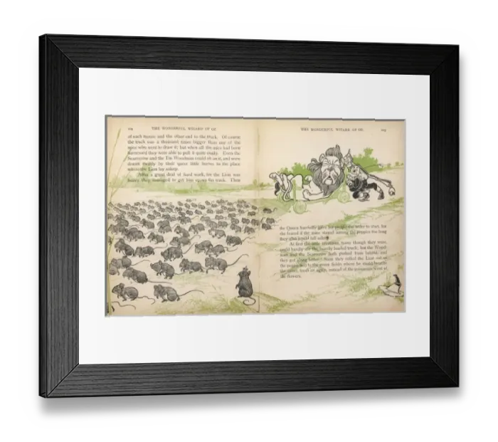 Framed Print : Wizard of Oz / Field-Mice Framed Print : Wizard of Oz / Field-Mice