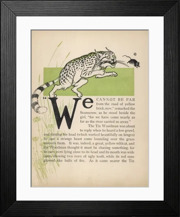 Framed Print : Wizard of Oz / Wildcat Framed Print : Wizard of Oz / Wildcat