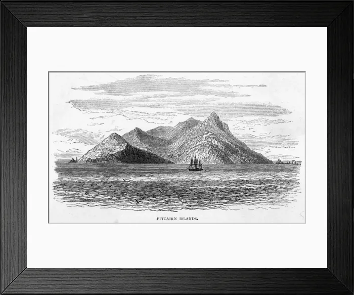 Framed Print : Pacific Pitcairn