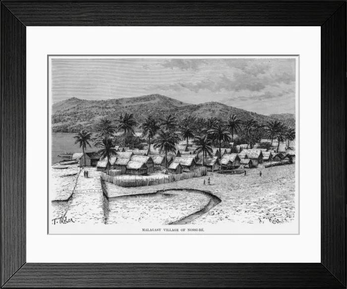 Framed Print : Madagascar Nosy Be Framed Print : Madagascar Nosy Be