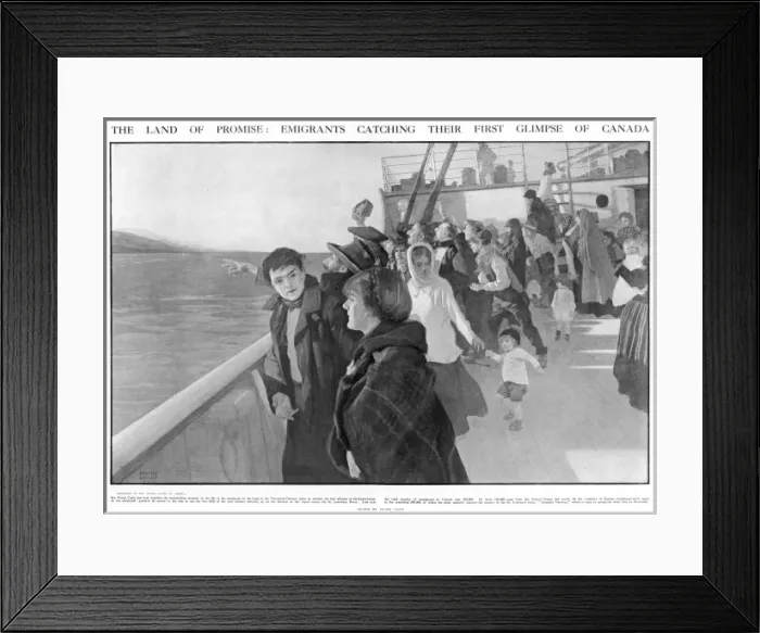 Framed Print : Emigrants See Canada Framed Print : Emigrants See Canada