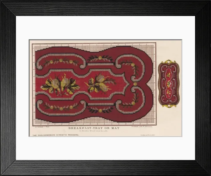 Framed Print : Breakfast Tray Pattern Framed Print : Breakfast Tray Pattern