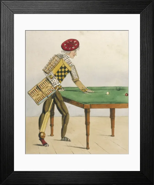 Framed Print : Gamester Plays Billiards Framed Print : Gamester Plays Billiards