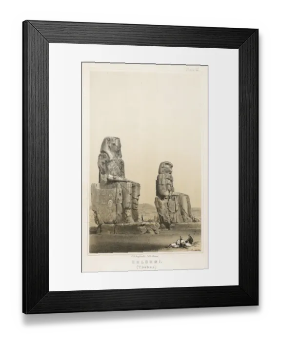 Framed Print : Memnon Statues 2 Framed Print : Memnon Statues 2