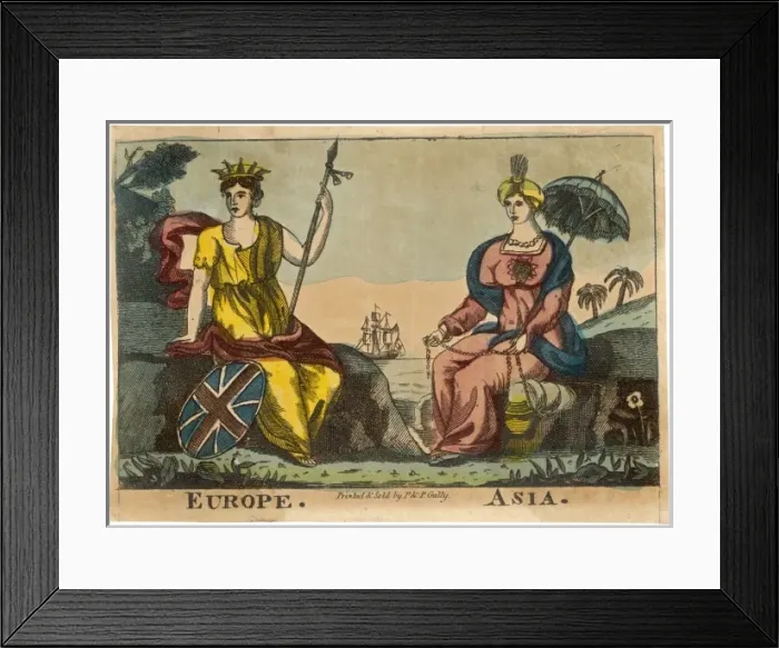 Framed Print : Europe and Asia Framed Print : Europe and Asia