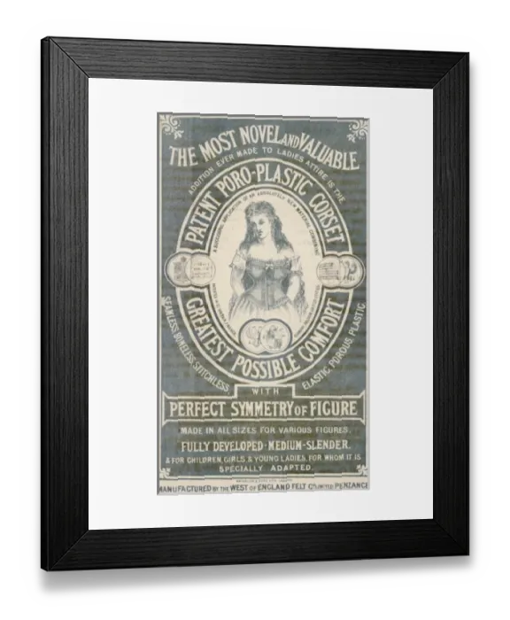 Framed Print : Poro-Plastic Corset Framed Print : Poro-Plastic Corset