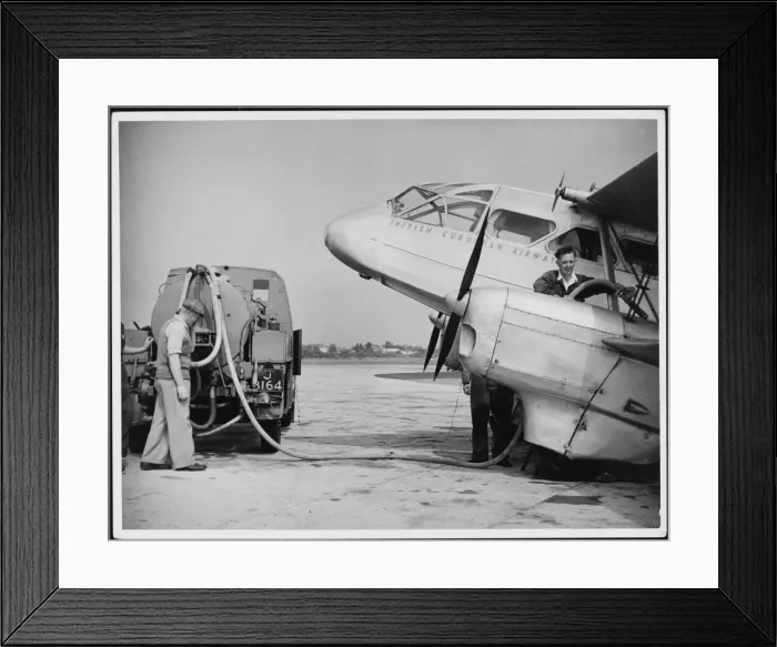Framed Print : Refuelling a Plane Framed Print : Refuelling a Plane
