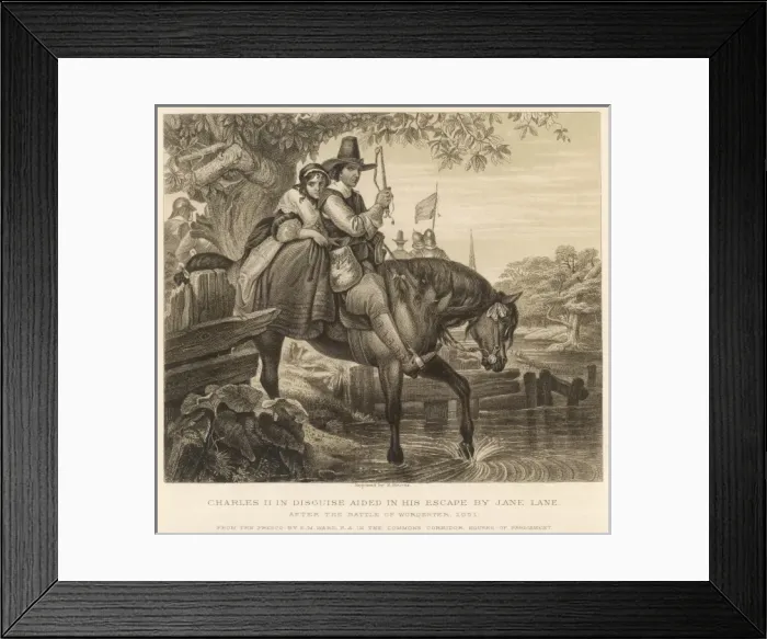 Framed Print : Charles II Escapes Framed Print : Charles II Escapes