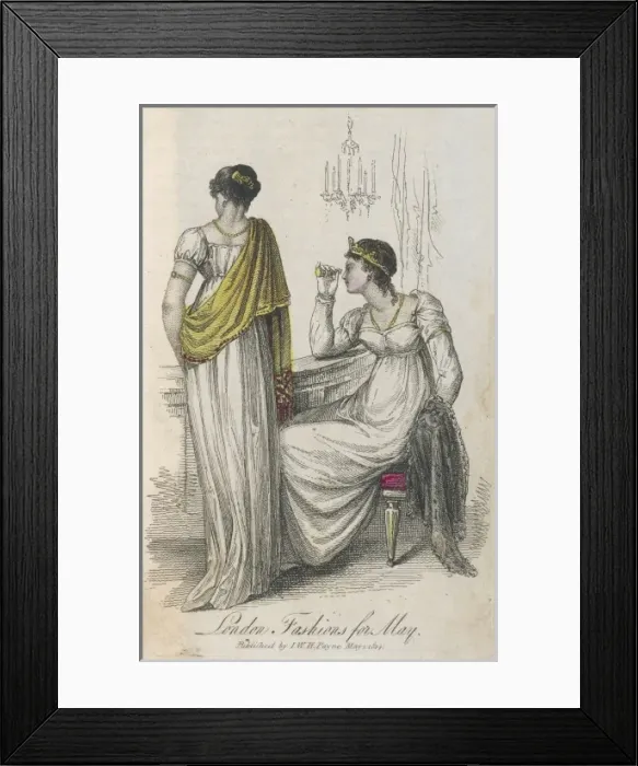 Framed Print : Women at Theatre 1814 Framed Print : Women at Theatre 1814