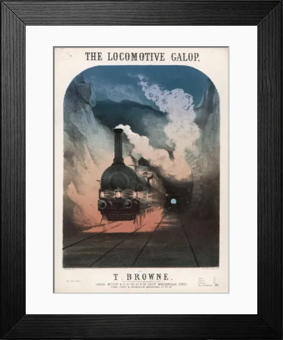 Framed Print : Locomotive Galop 1867 Framed Print : Locomotive Galop 1867