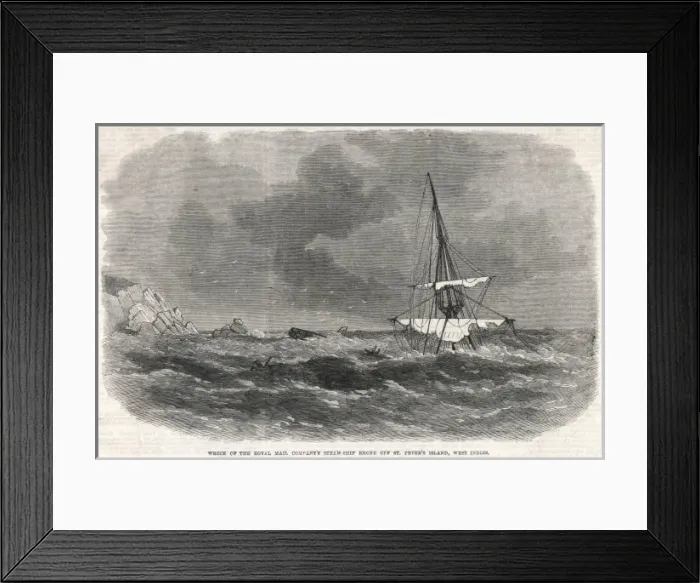 Framed Print : Shipwrecks / Rms Rhone Framed Print : Shipwrecks / Rms Rhone
