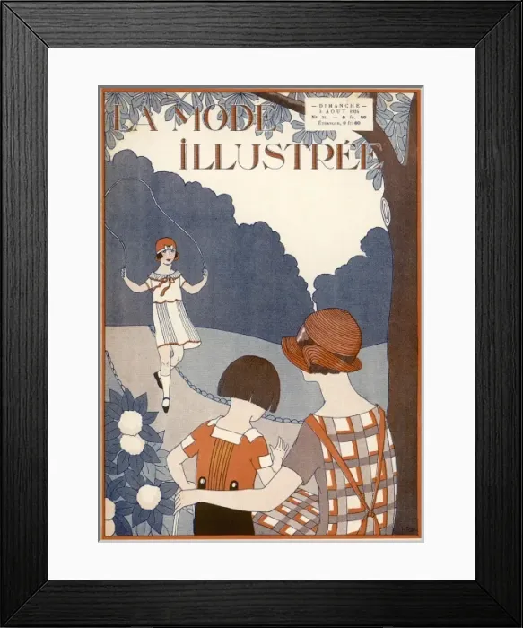 Framed Print : In the Park / Mode Illus Framed Print : In the Park / Mode Illus