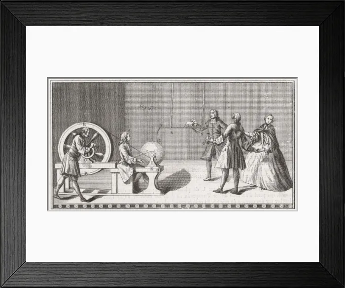 Framed Print : Nollet Experiment 2 Framed Print : Nollet Experiment 2