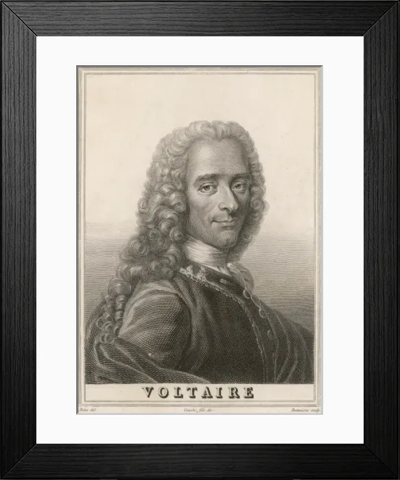 Framed Print : Voltaire Mehu Bonvoisin Framed Print : Voltaire Mehu Bonvoisin