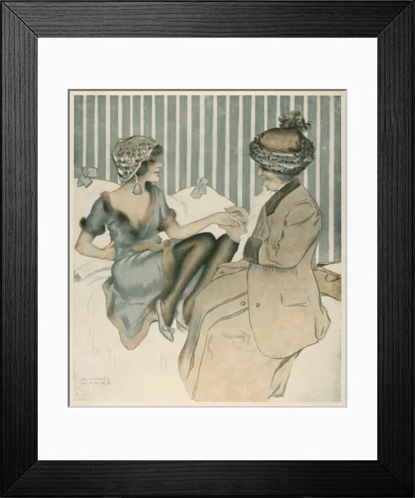 Framed Print : Palmistry / Young Lady Framed Print : Palmistry / Young Lady