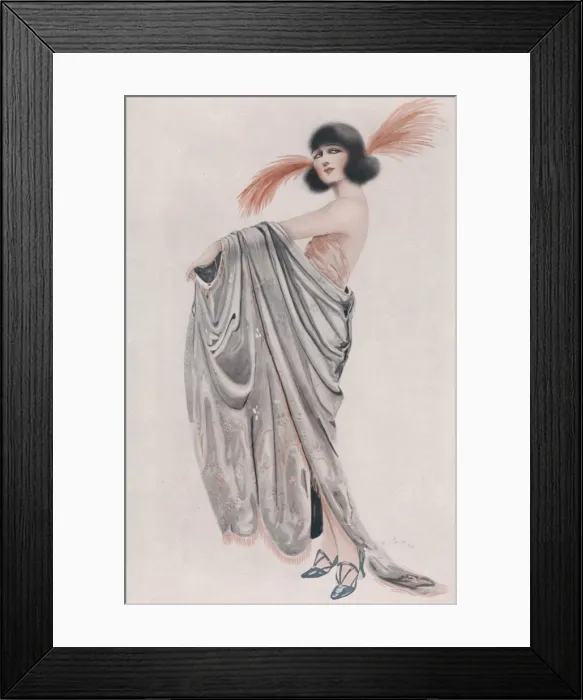 Framed Print : Bebe Daniels / Sketch 1923 Framed Print : Bebe Daniels / Sketch 1923