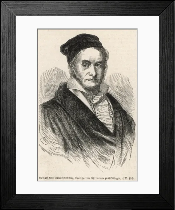 Framed Print : Karl Friedrich Gauss Framed Print : Karl Friedrich Gauss