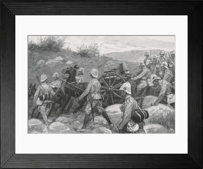 Framed Print : Boer War / Maxim Gun Framed Print : Boer War / Maxim Gun