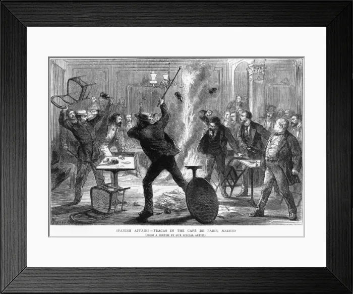 Framed Print : Brawl at Madrid Framed Print : Brawl at Madrid