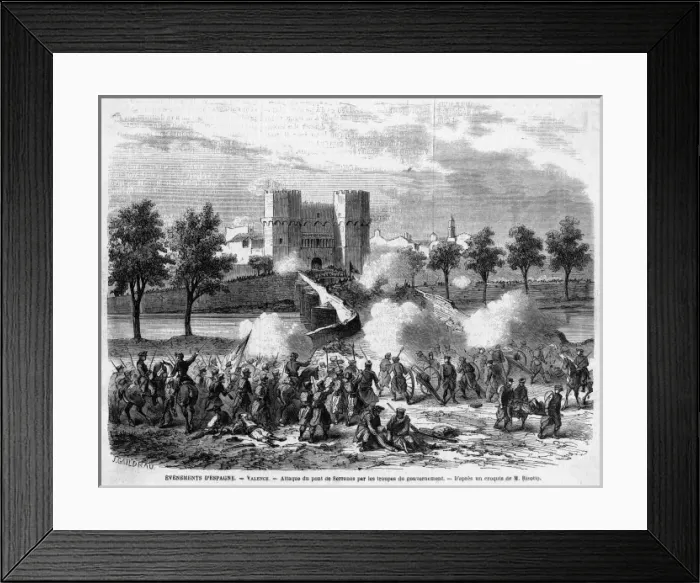 Framed Print : Fighting at Valencia Framed Print : Fighting at Valencia