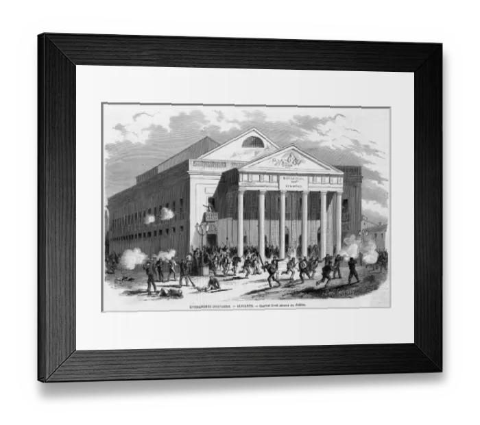 Framed Print : Fighting at Alicante