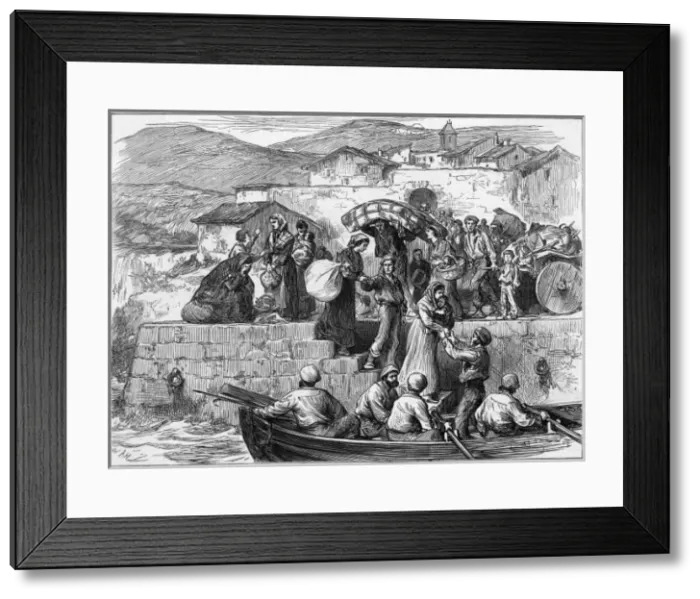 Framed Print : Civil War Refugees Framed Print : Civil War Refugees