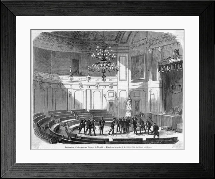 Framed Print : Dispute in Cortes Framed Print : Dispute in Cortes