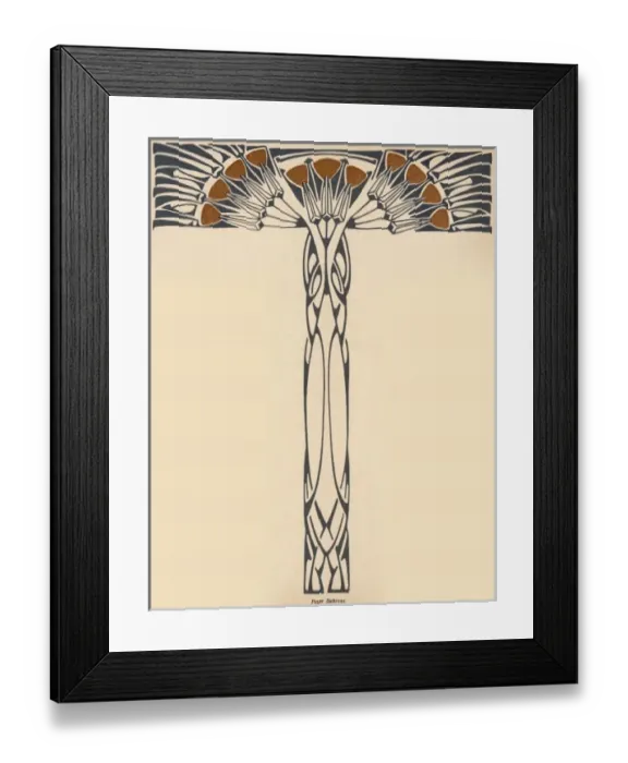 Framed Print : Art Nouveau Plant Framed Print : Art Nouveau Plant
