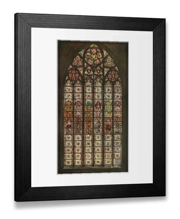 Framed Print : Stain Glass Rouen Framed Print : Stain Glass Rouen