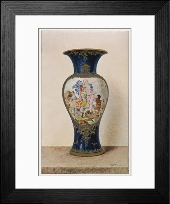 Framed Print : Worcester China Vase 2 Framed Print : Worcester China Vase 2