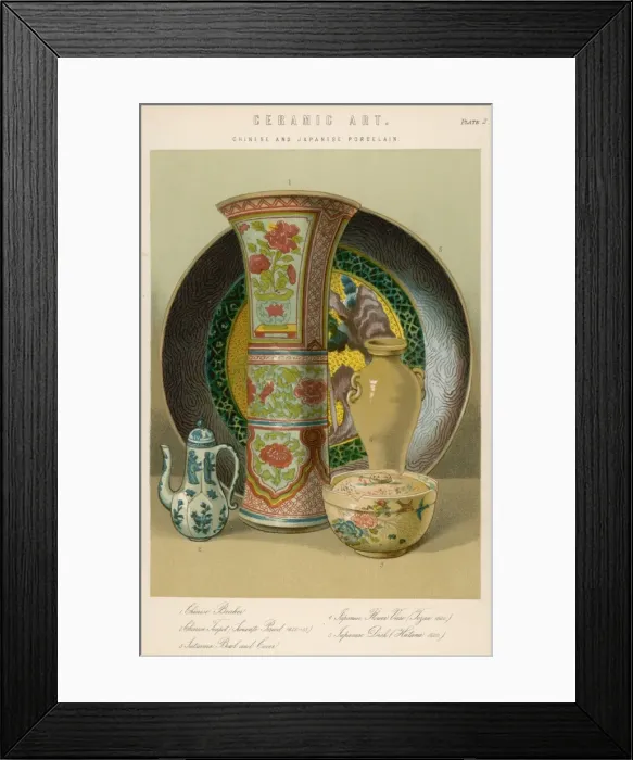 Framed Print : Chinese, Jap Porcelain Framed Print : Chinese, Jap Porcelain