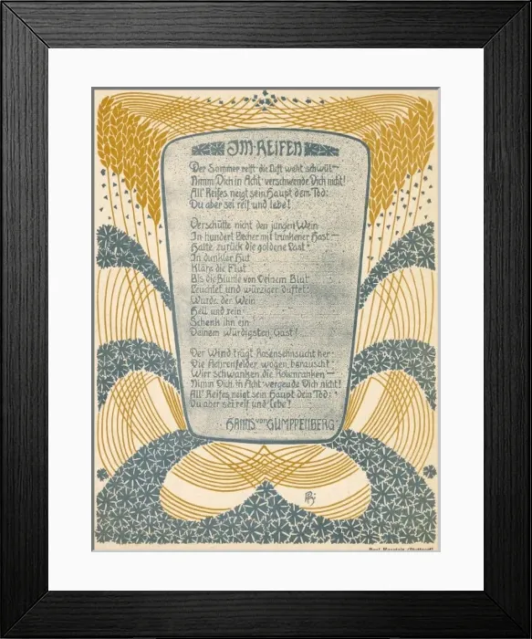 Framed Print : Art Nouveau Exuberance Framed Print : Art Nouveau Exuberance